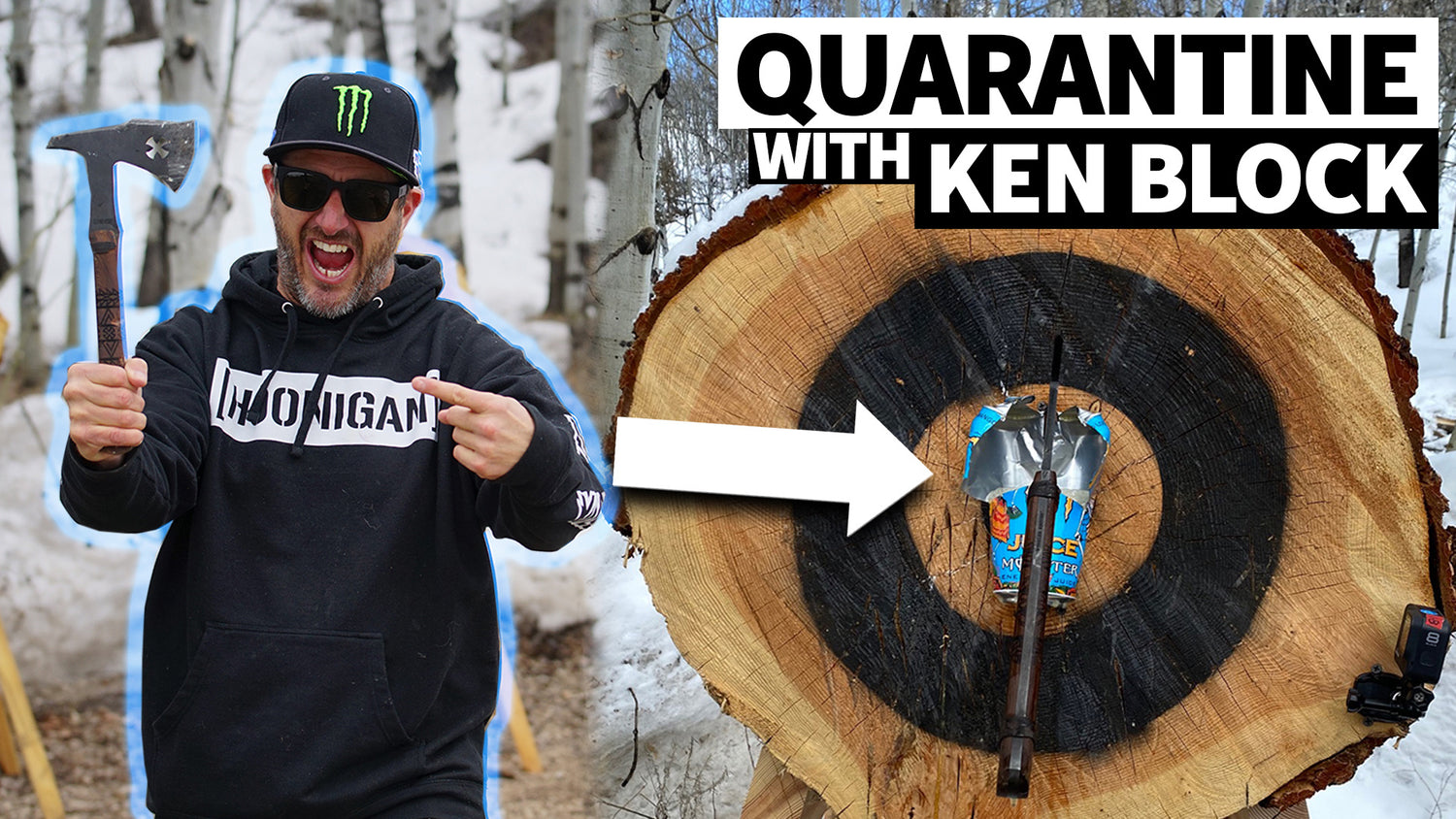 Ken Block's PRO TIPS for Quarantine Entertainment + Slo-Mo Monster Can Destruction!