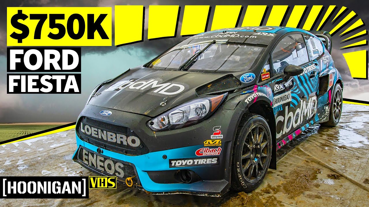 Trying NOT to Crash a $750k 600hp Ford Fiesta Rallycross Car!