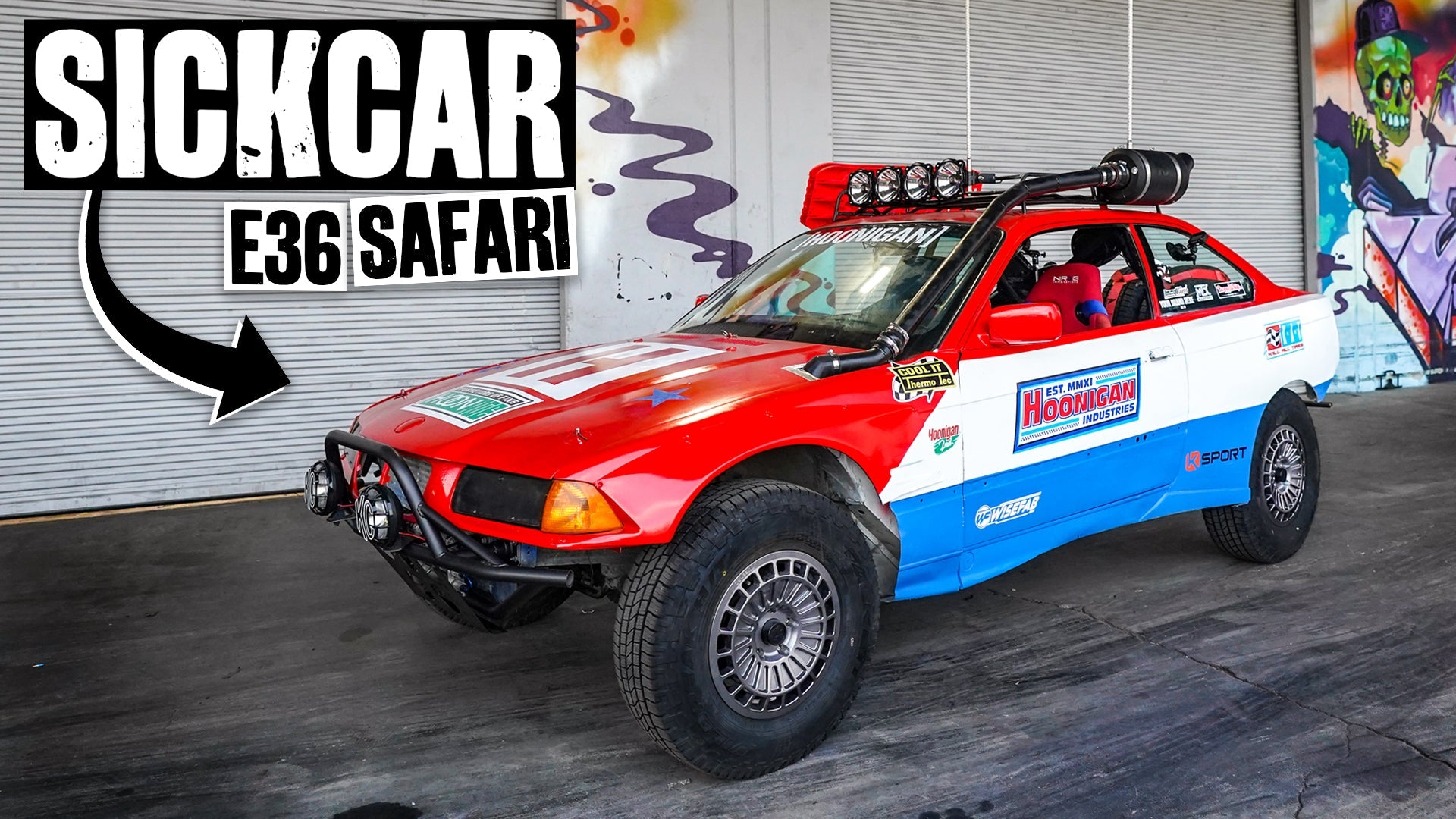 SICKCAR is Born - Then Crashed Immediately. Jump Testing Our $350 E36 Safari Project Car Part 10/10