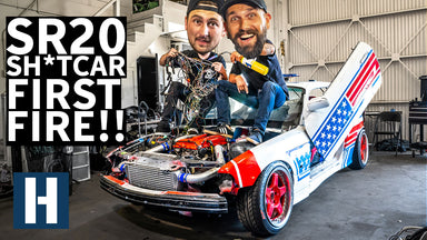 Sh*tcar LIVES! Wiring and Firing Our SR20 Swapped $350 BMW With Jimmy Oakes
