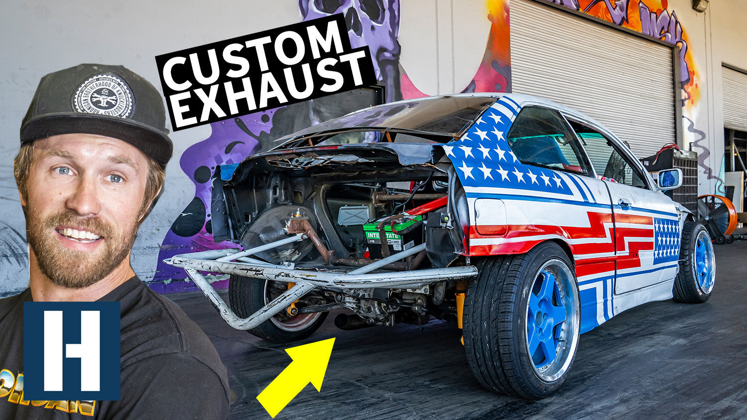Custom Blast Pipe for our SR20 Powered Sh*tcar BMW E36