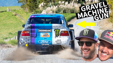 Ken Block Takes Mad Mike For a Ride in the Cossie V2! Rally Test Special
