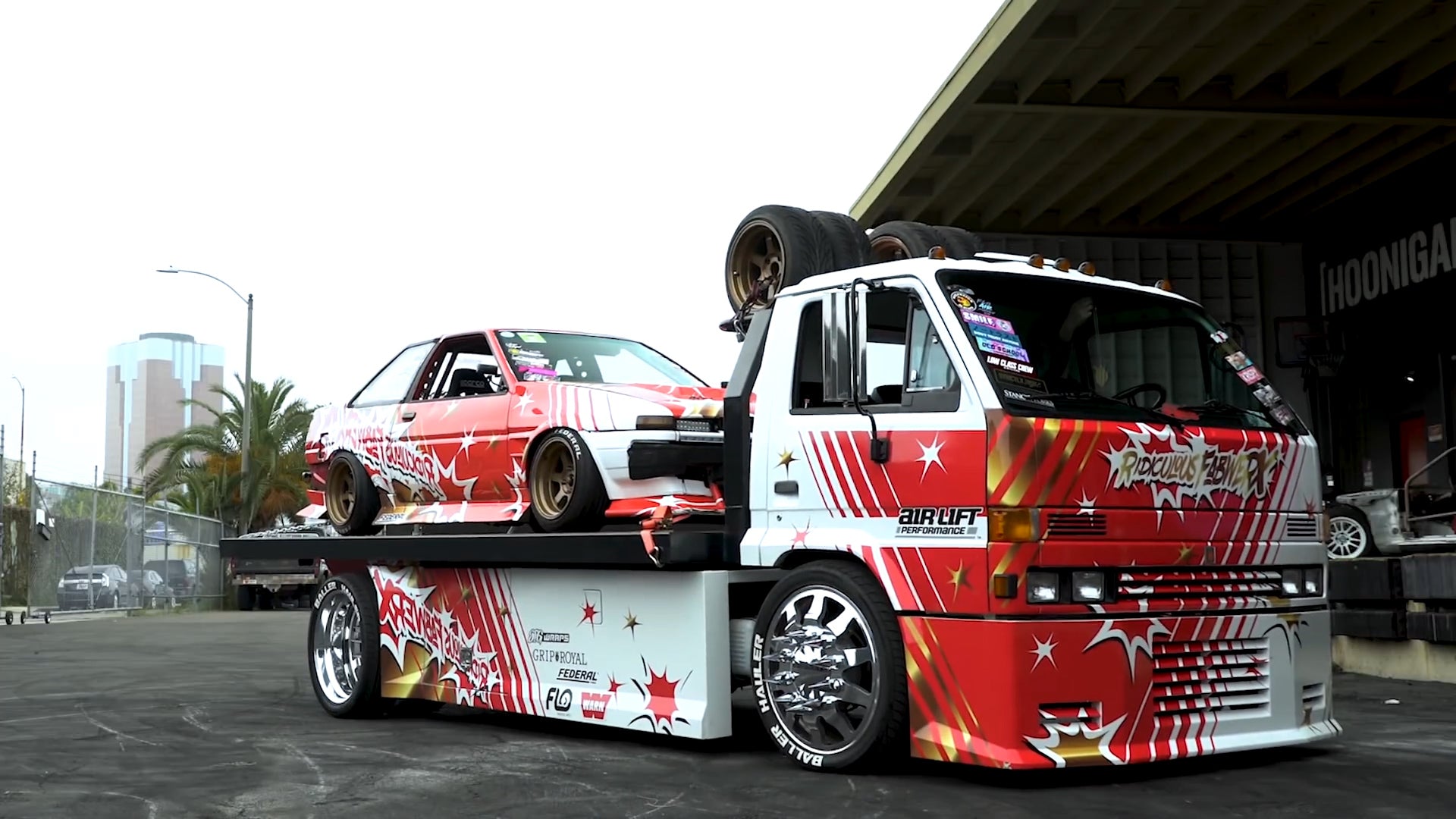 Baller Hauler + AE86 Corolla 3SGE BEAMS Powered Drift Car
