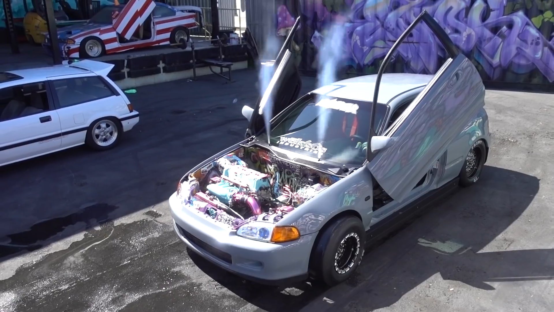 Beast Drag Civic EG6 vs Rare JDM E-AT