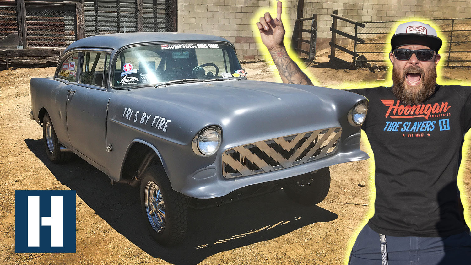 Chevy Bel Air Drag Car Gets a Plasma Cut Custom Grille! Gasser Upgrades