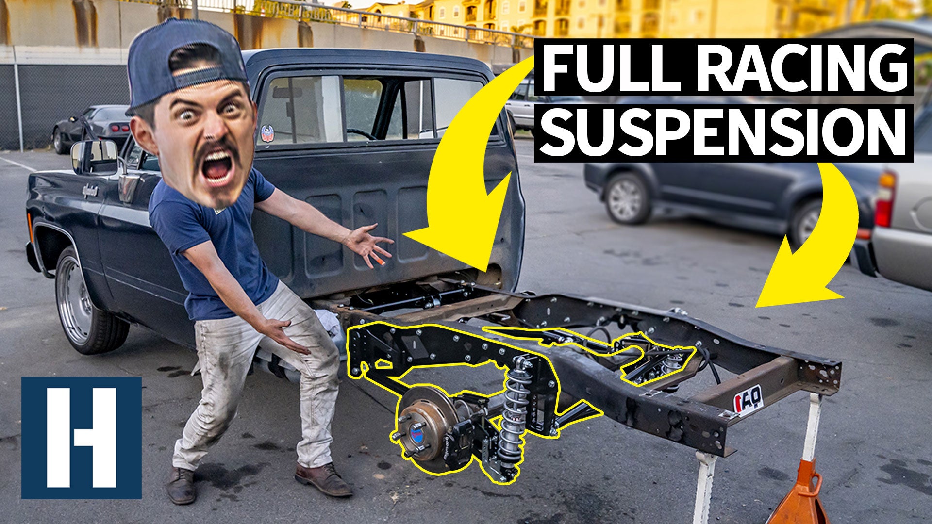 669hp Chevy C10 Chopper Hauler Gets Race Spec Suspension - and Still Has a Bench Seat