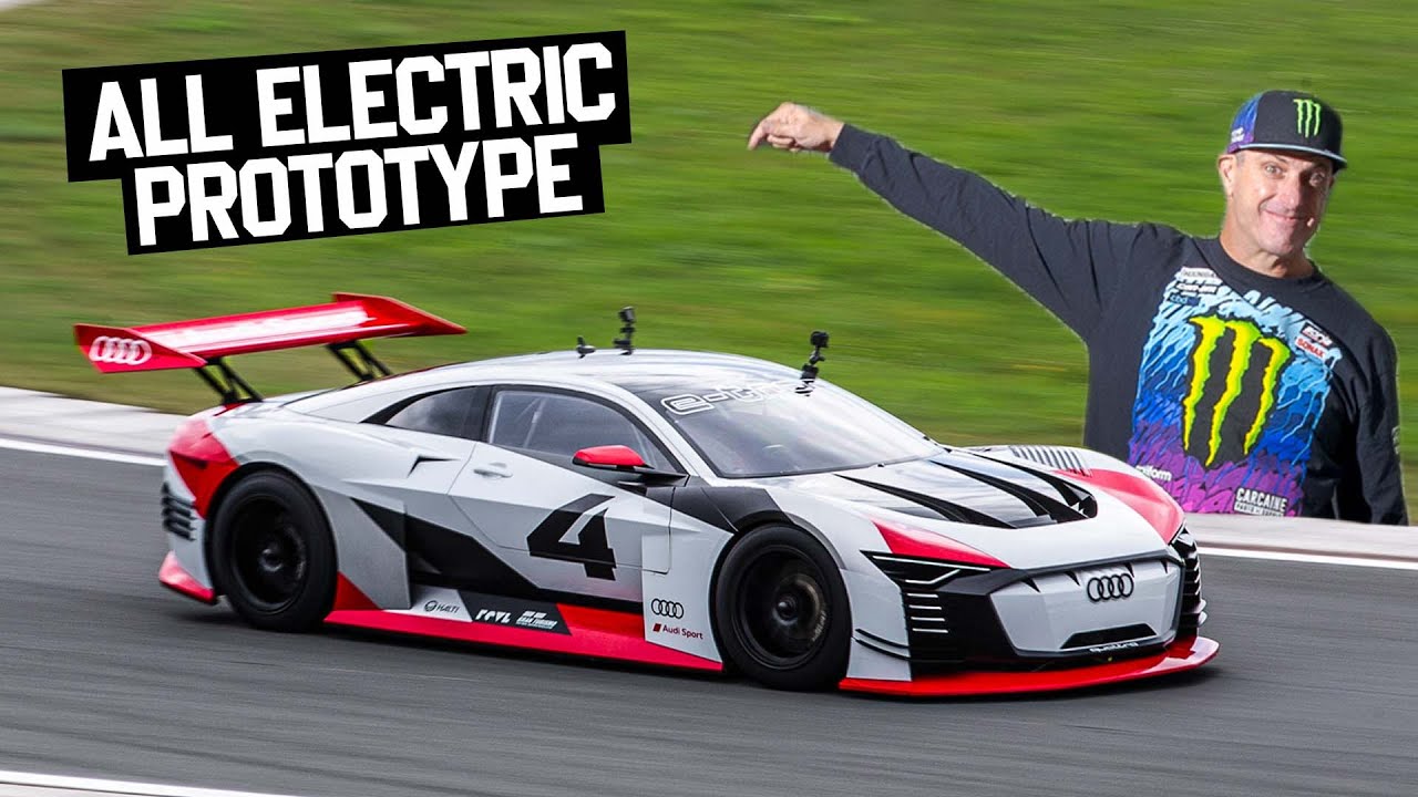 Ken Block Shreds 11,500rpm V8 DTM Car & e-tron Vision GT