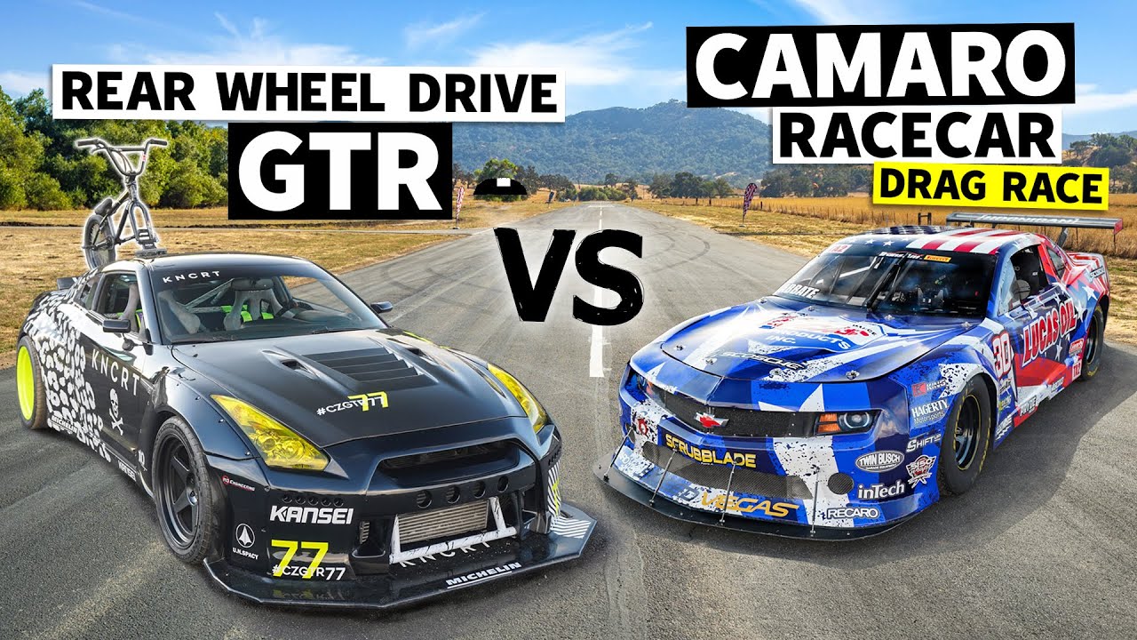 Coco Zurita’s RWD R35 GT-R Roll Races Michele Abbate's Trans-Am Series Racecar // This vs. That
