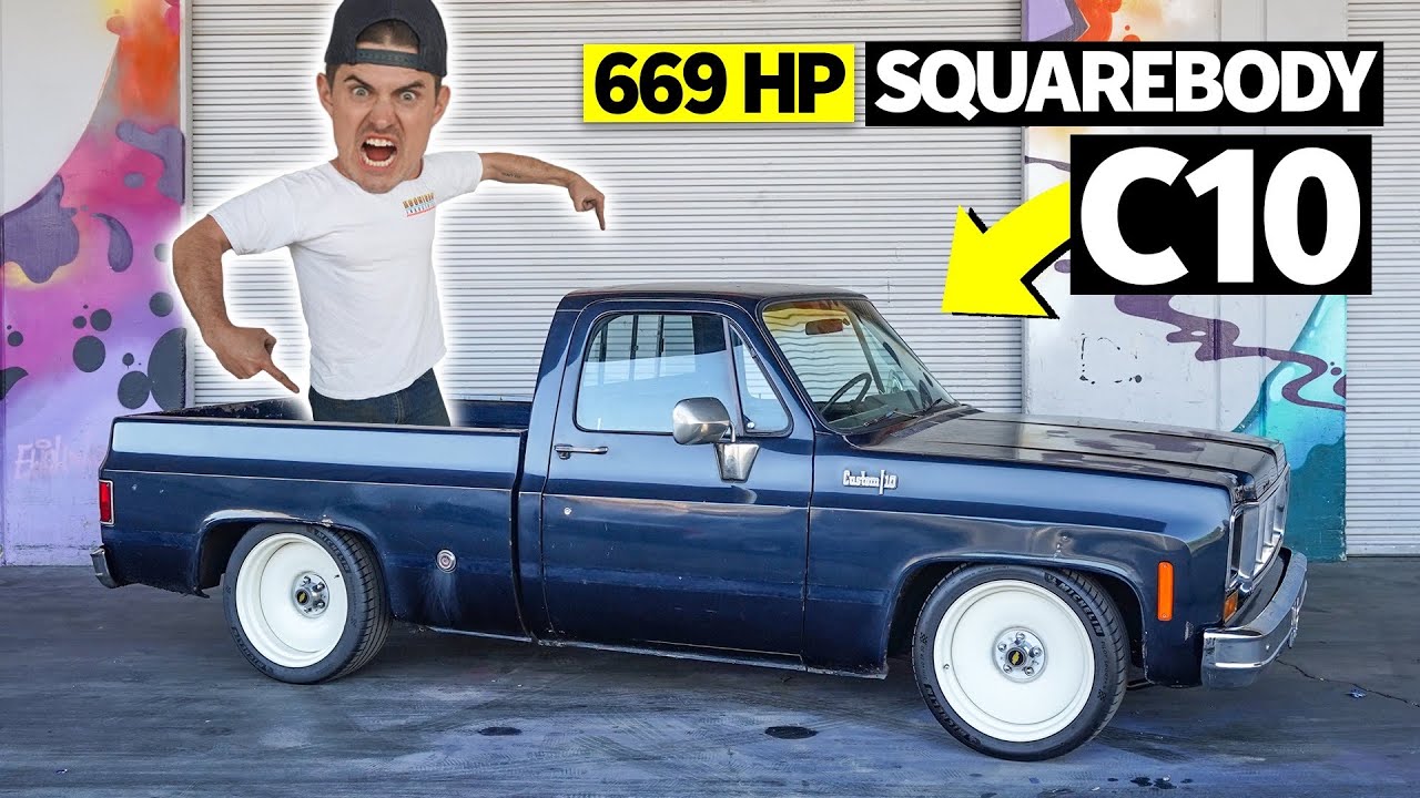 Chevy C10 Work Truck Turned 669hp Party Animal: Zac’s Square Body Chopper Hauler