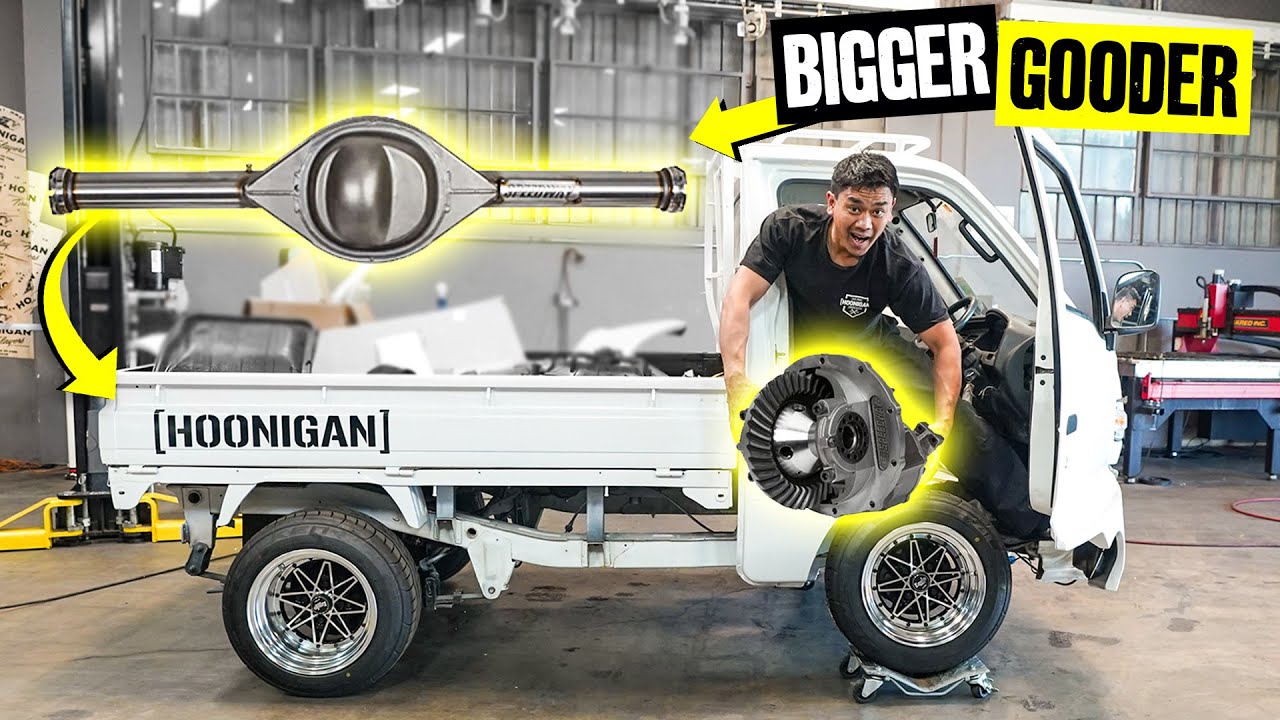 More Beef for the Mighty Kei Truck: We Install a Custom Ford 8” Rear End