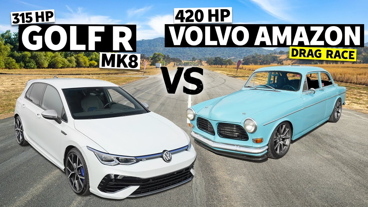 420hp '69 Volvo Amazon 122 vs BRAND NEW Volkswagen Golf R MK8 // This vs That