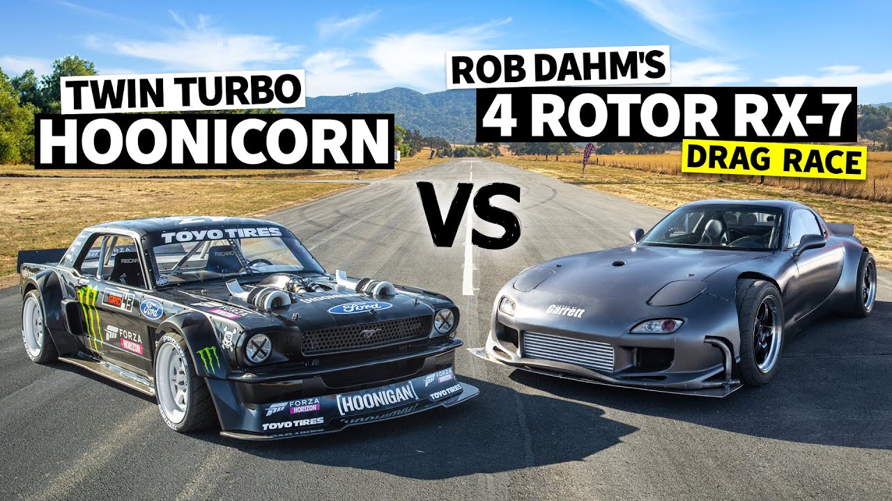 Ken Block Vs Rob Dahm!? 1,240hp 4 Rotor AWD RX-7 is our Wildest Battle Yet // Hoonicorn Vs the World
