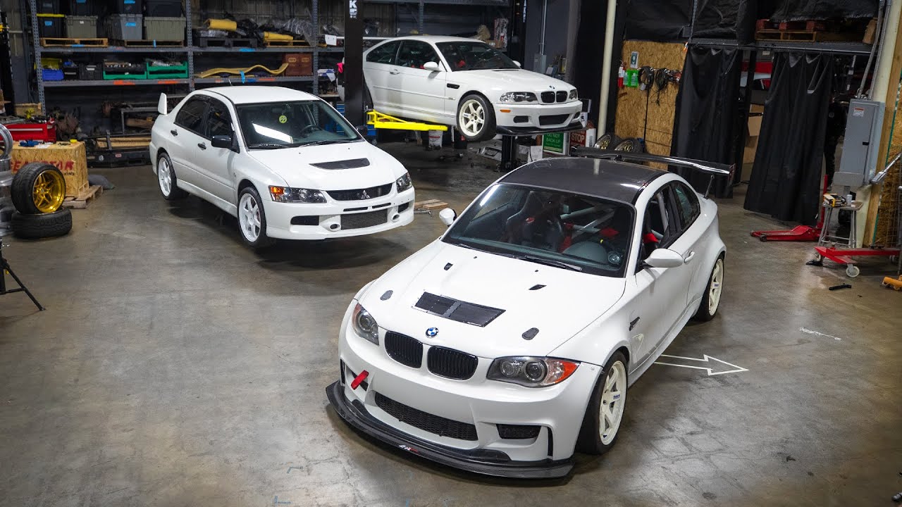 BMW “1M”, Evo, and M3 Trackday Prep With the Boys! 621 Golden Ep.004
