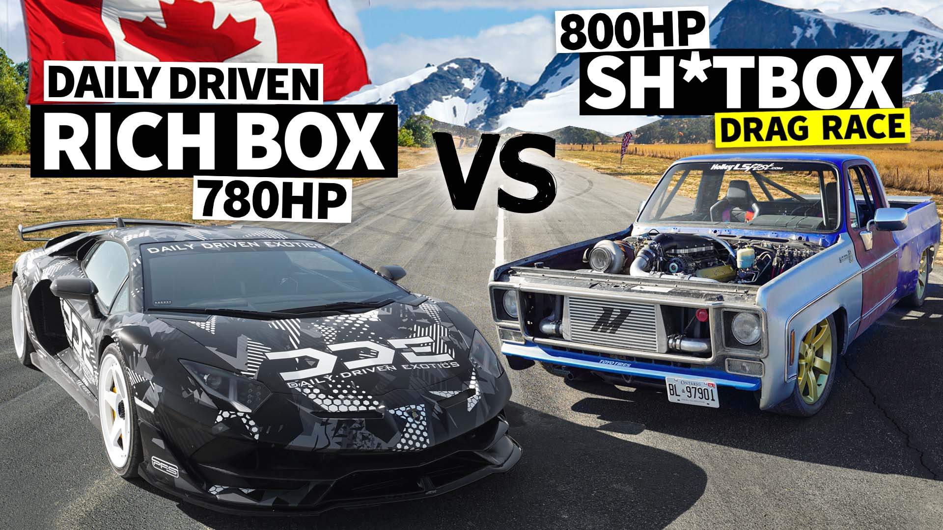 Aventador SVJ vs Chevy C10 // THIS vs THAT