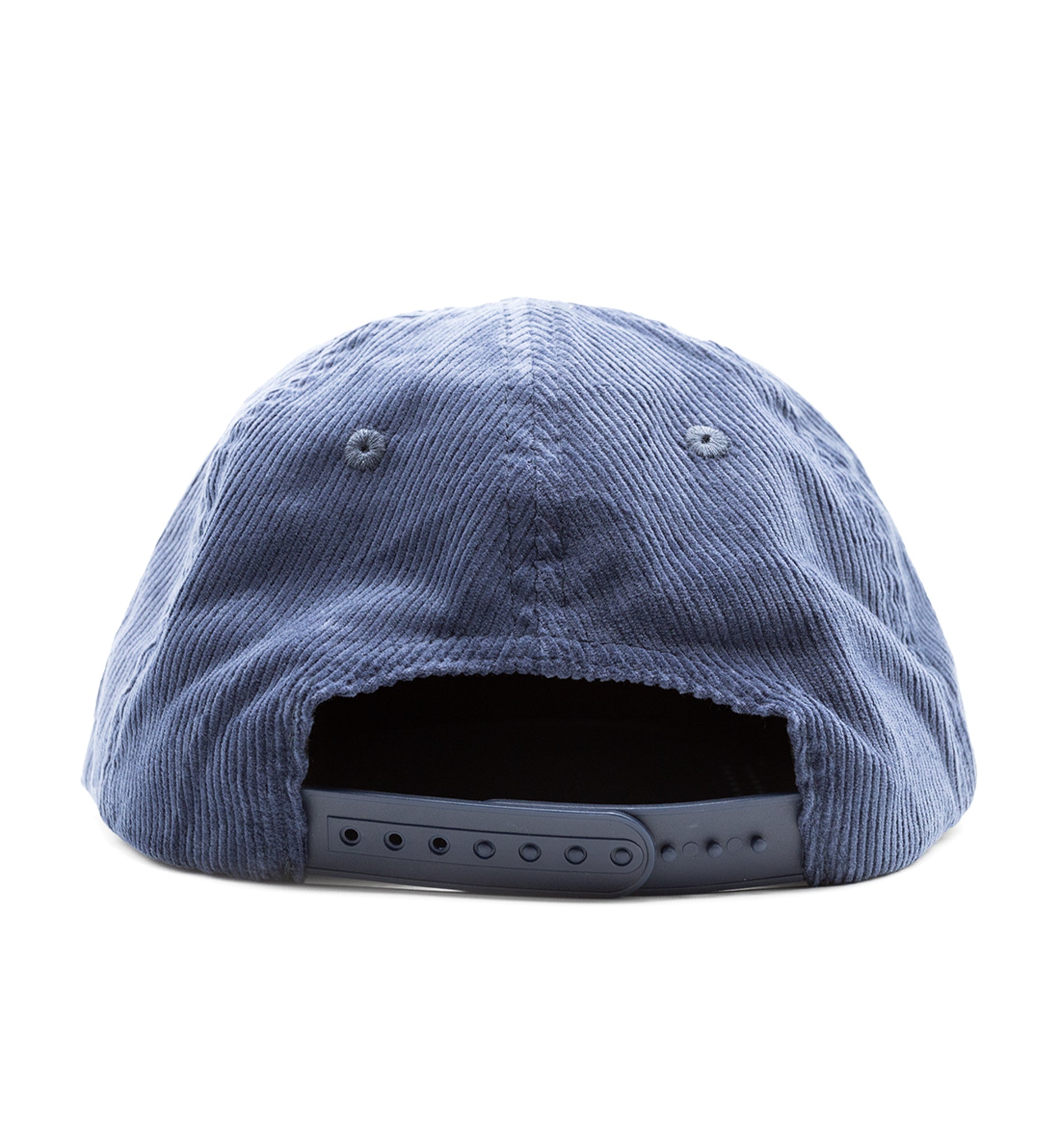 Hoonigan ROCKIES unstructured navy snapback hat with embroidered logo on the front.