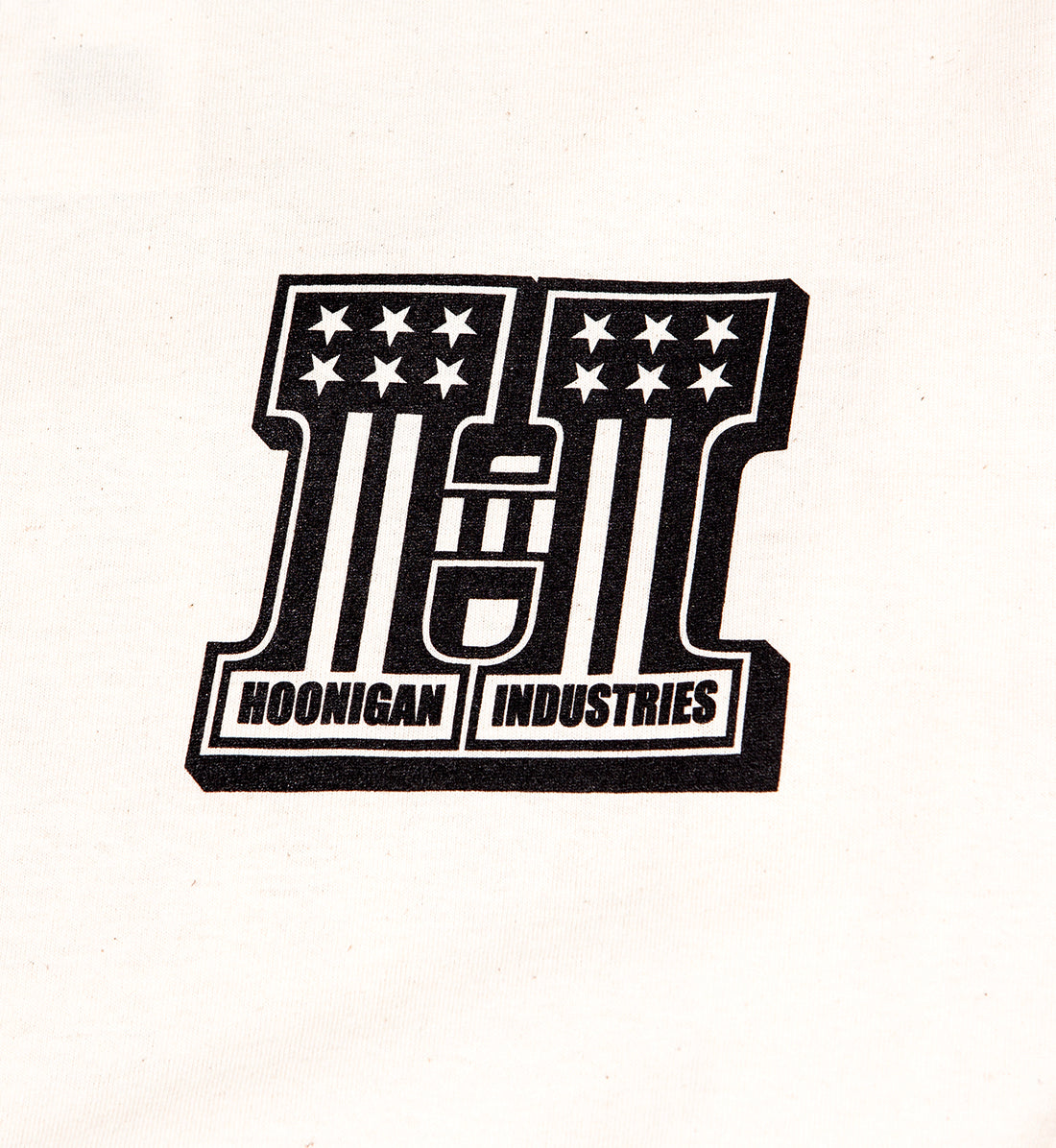 Hoonigan HARDTAIL Long Sleeve Tee in natural color with front design detail.