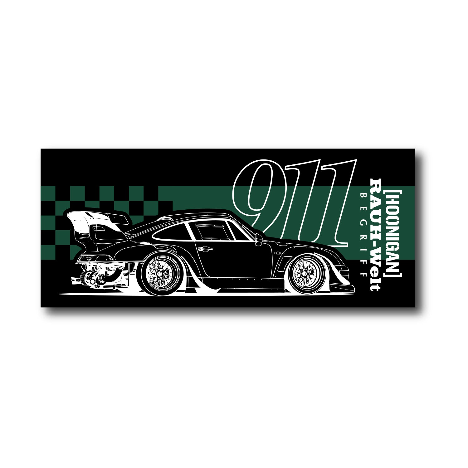Hoonigan X RWB RWKAT Sticker (5")