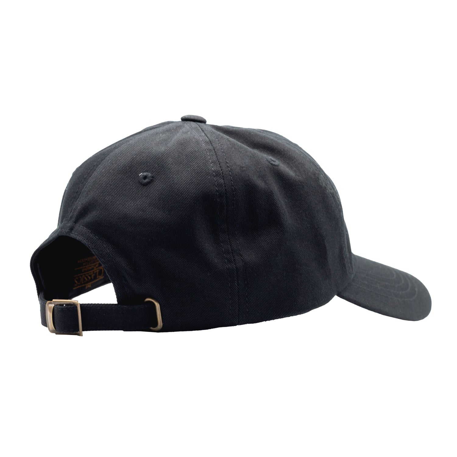 Black unstructured Dad hat featuring the Hoonigan Motorsports logo in white on the front.