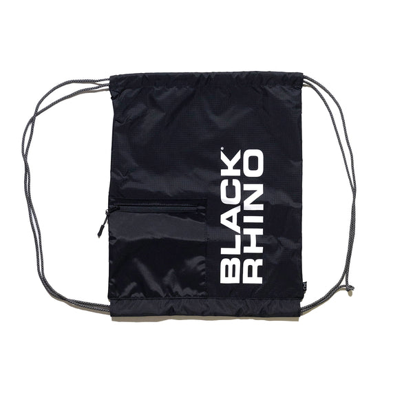 Black Rhino Drawstring Bag