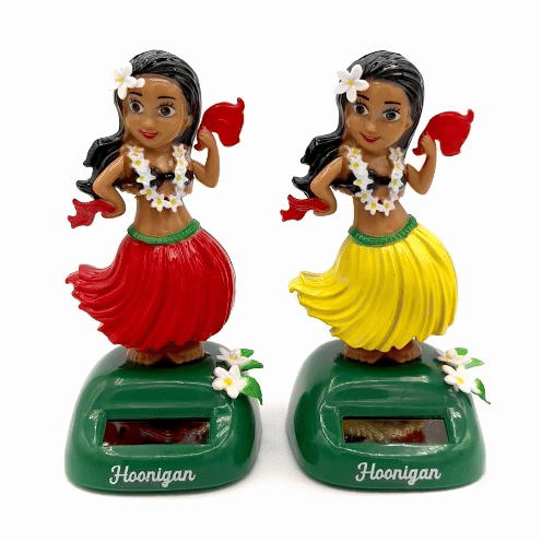 Hoonigan HULAgan GIRL animated graphic featuring a female character dancing with a Hoonigan logo in the background.