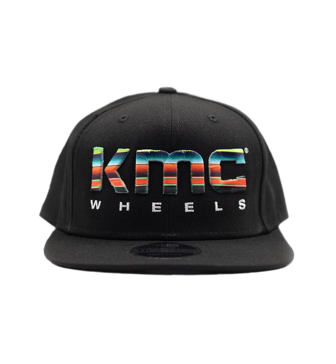 KMC BLANKET Snapback Hat in black with a textured design and adjustable snap closure.