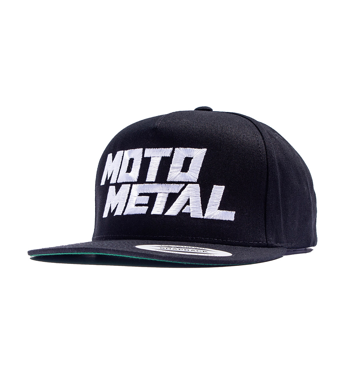 Moto Metal Snapback Hat