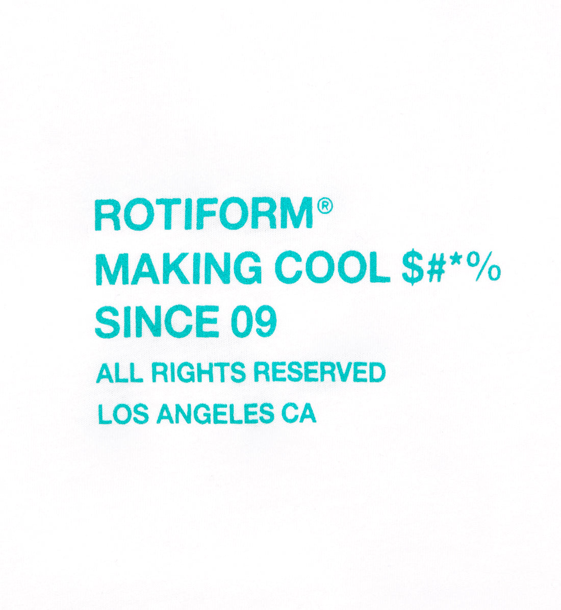 Rotiform MAKING COOL $#*& Short Sleeve Tee