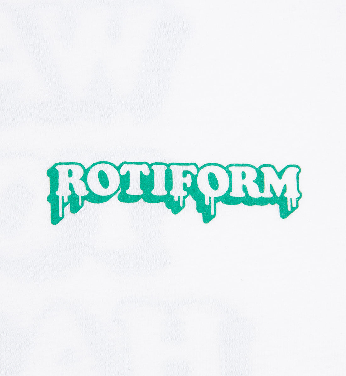 Rotiform WASH YOUR WHEELS short sleeve tee in white, featuring a bold graphic on the front with tire cleaning text and logo.