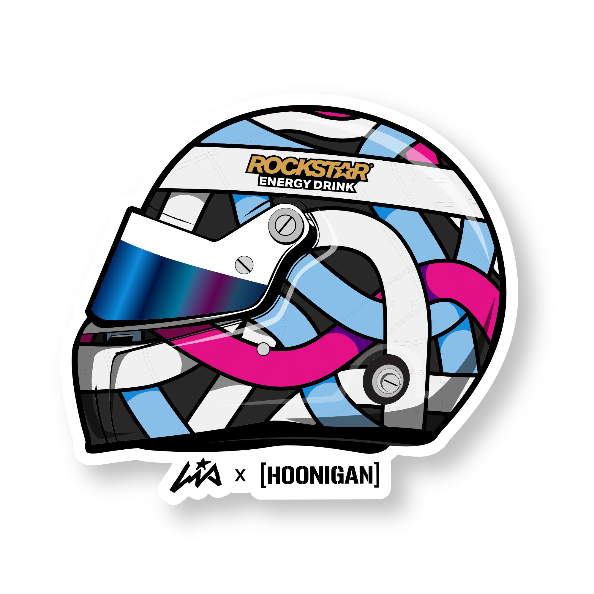 Hoonigan x Lia Block HELMET Sticker (4")