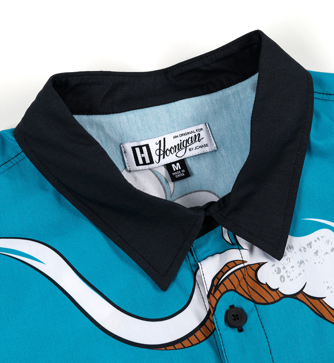 Hoonigan WAVE OF MUTILATION Woven Short Sleeve Button-up Shirt