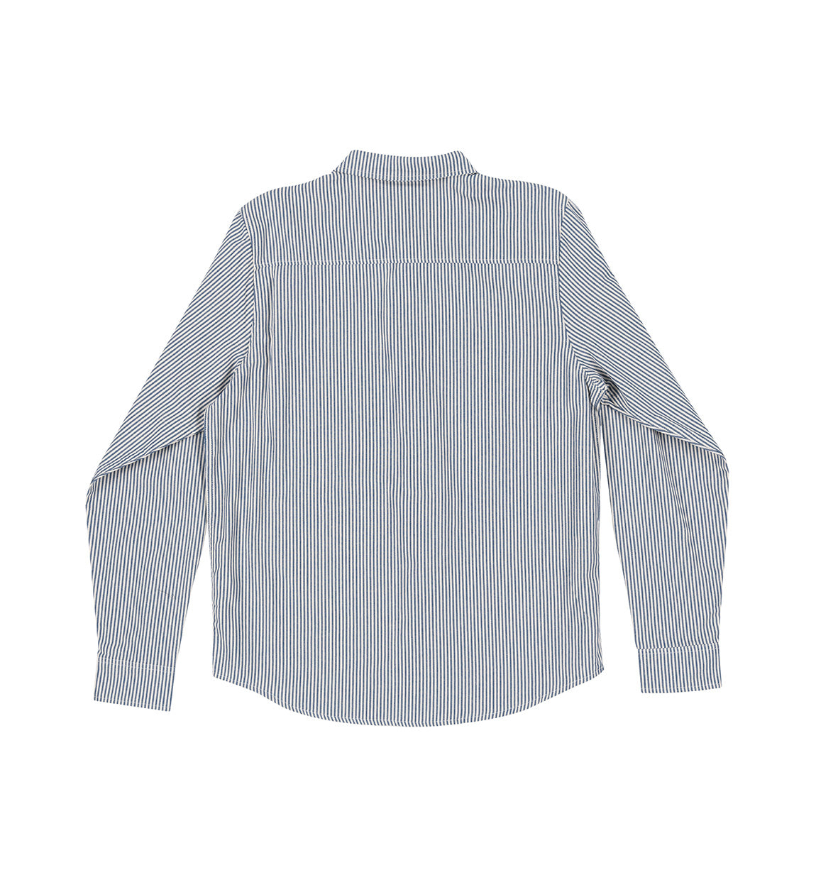 Hoonigan CRATE Woven Long Sleeve Shirt in white with multi-colored logo on the chest.