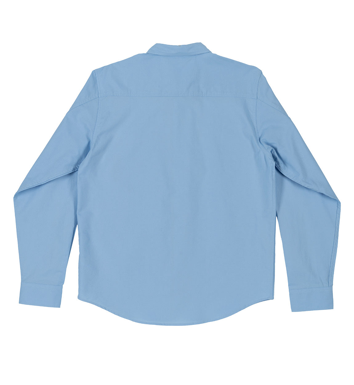 Hoonigan EVENING OXFORD Woven Long Sleeve Dress Shirt in light blue with a button-down collar and chest pocket.