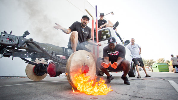 Plywood Wheel Burnouts - Will They Catch Fire?