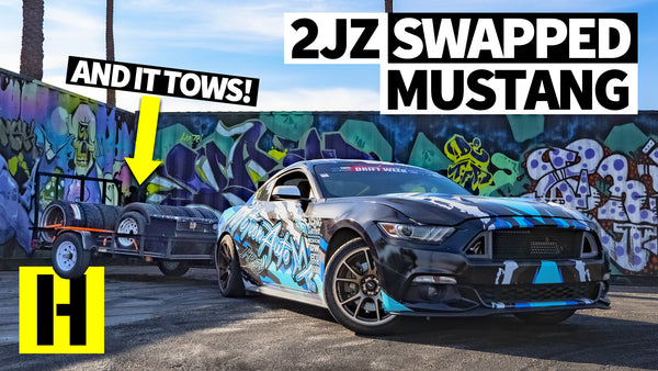 A 2JZ Swapped Ford Mustang - Built in Just 30 Days for Drift Week. And the AC Works Too!