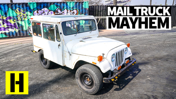 Ex-Mail Truck Built to Shred: V8 Swapped Postal Jeep Destroys Tires (and Radiators)