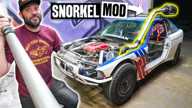 Our $350 BMW Gets a Snorkel Made From Spare Parts! E36 Safari Project Car Part 7/10
