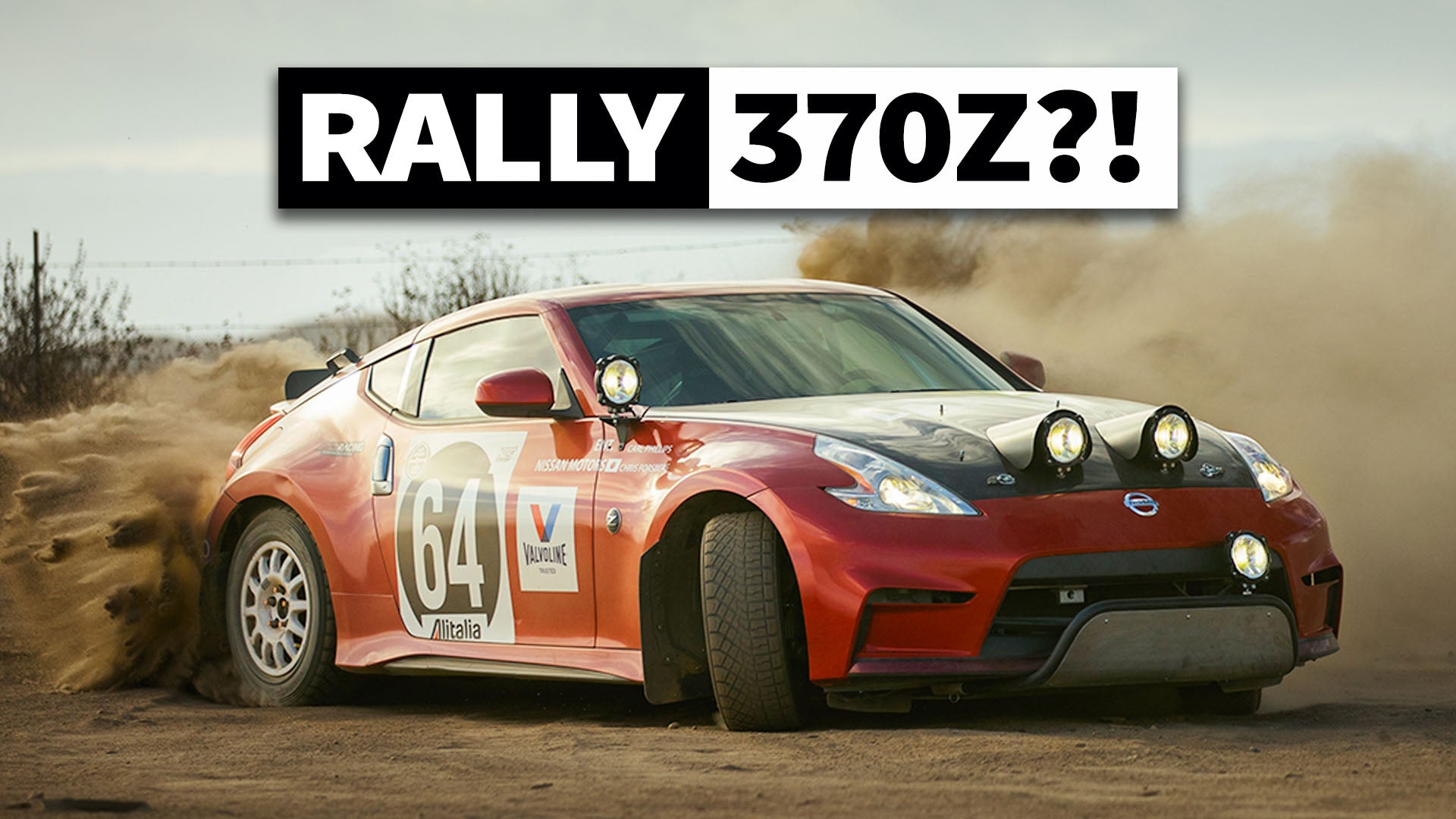 Chris Forsberg’s 370z Rally Car Tribute: Sideways Gravel Shreds!