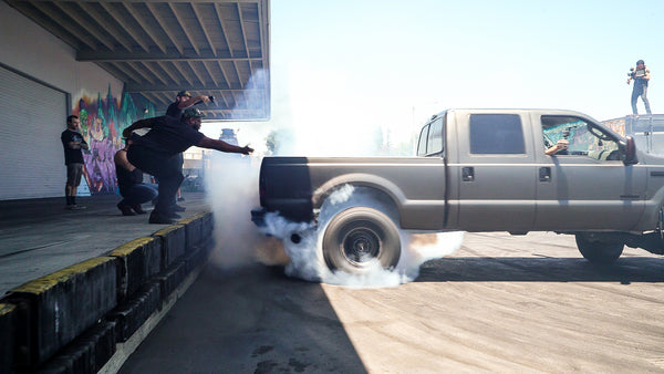 Is this 700HP Diesel Ford F-250 the BIGGEST vehicle to ever get Rowdy in our small lot?