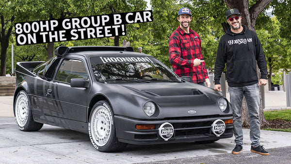 Ken Block's Ford RS200 Group B Rally Car on the Street, Meeting Up With Travis Pastrana!