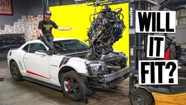 Will a 6.6l Duramax Diesel Fit Into a Chevy Camaro? // Knuckle Busters 2 Ep.2