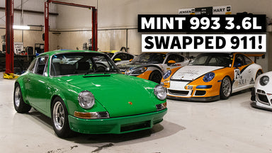 Classic Porsche 911 With a 993 3.6l Engine Swap, a GT3 Exhaust, and Viper Green Paint