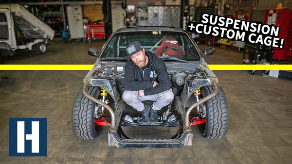 240sx Shred Car Gets a Fully Custom Cage + FRESH Suspension!