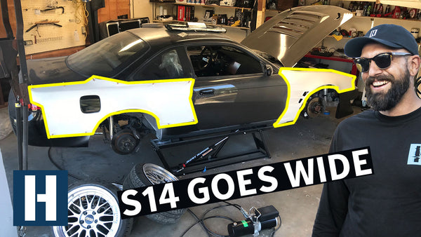 Chopping up Vin's 500hp 1JZ Swapped 240sx: Wide Wheel Prep!