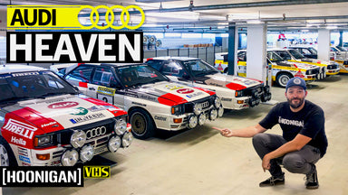 Inside Audi’s Secret Storage Facility: Scotto Loses His Mind! Racecars Everywhere