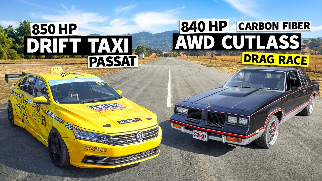 AWD Swapped, Turbo V8 Cutlass vs. Tanner Foust’s 850hp Drift Taxi // This vs. That