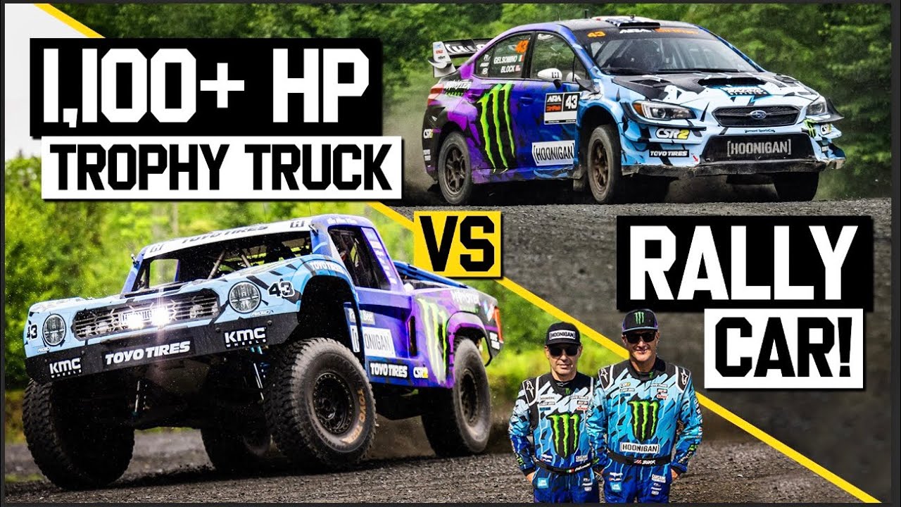 Trophy Truck vs. Rally Car - Ken Block Drives Both. Which one's faster?