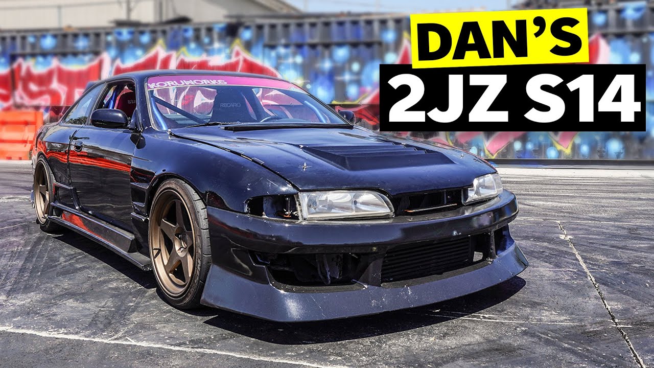 Danger Dan’s 2JZ S14 240SX vs Tire Slayer Studios, everyone wins!