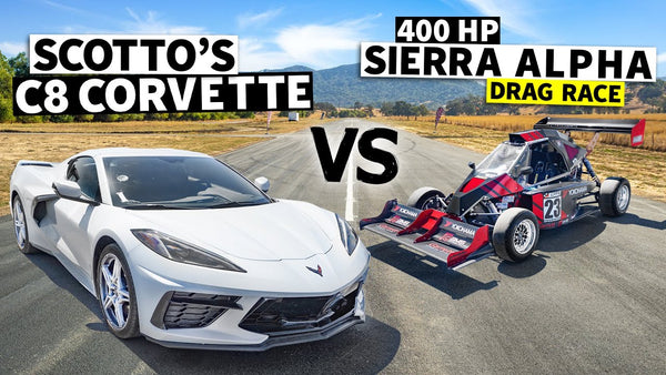 C8 Corvette Races a Turbo Hayabusa Powered Sierra Alpha Racecar // This vs. That