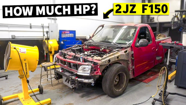 Lord Frightening (Our 2JZ Swapped Ford F-150) RUNS! Dyno Session and… Backwards Wheels?