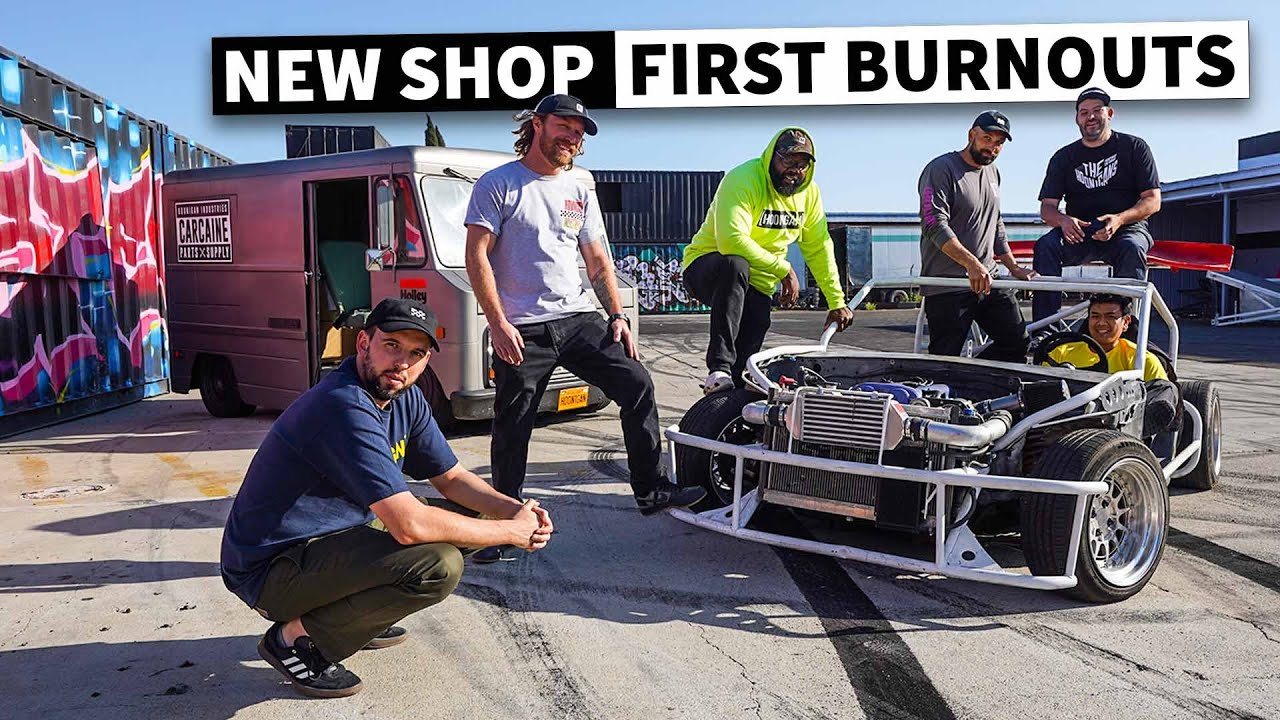 Breaking in Our New Shop... With a Chaotic Burnout Party! // HHH Ep.001